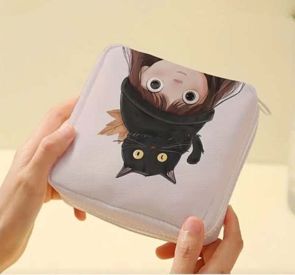 Kitty Printed Portable Pouch (PC2)