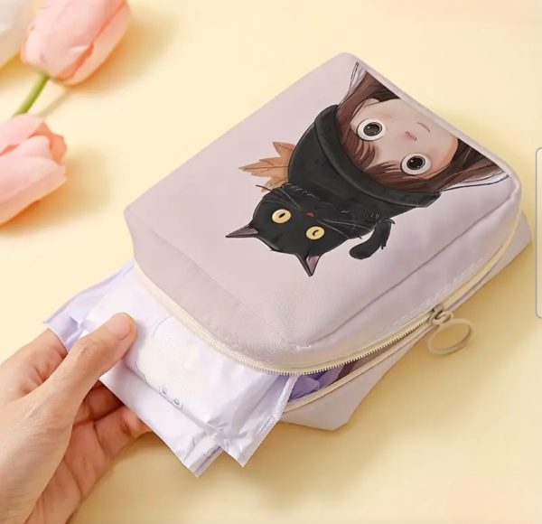 Kitty Printed Portable Pouch (PC2) - Image 2