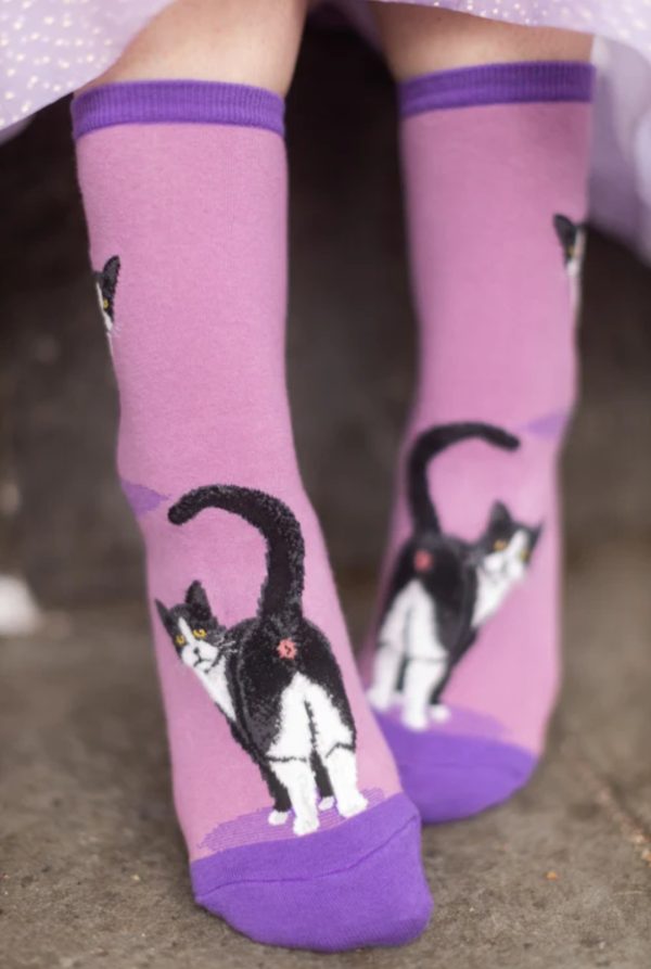 Tuxedo Cat Butt Socks (CS4)