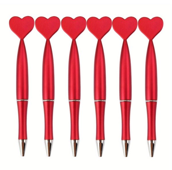 Heart Shaped Ballpoint Pen (Red)