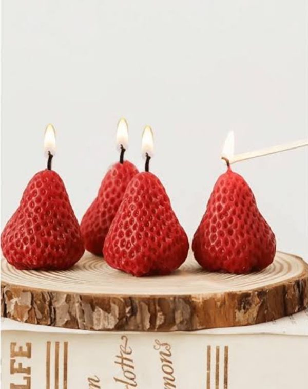 Strawberry Shaped Scented Candles