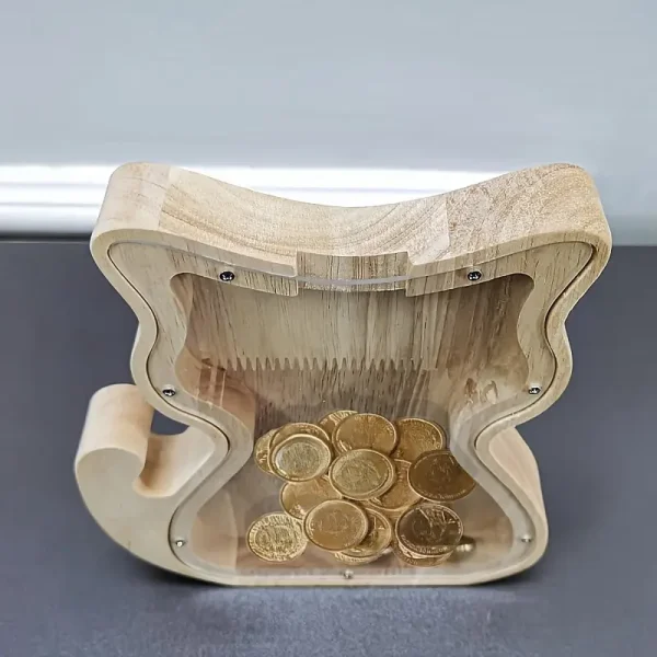 Wooden Cat Piggy Bank (CPB1) - Image 3