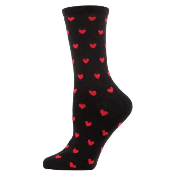 Heart Pattern Mid Calf Socks (VS1)