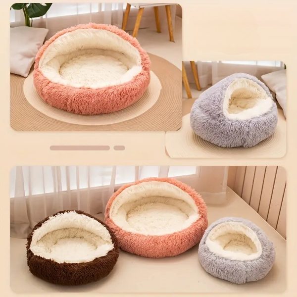 Dog Cat Plush Long Haired Bed 8 (DCB8)