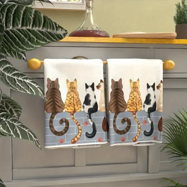 Cat Cartoon Kitchen Towel (CTOW1)