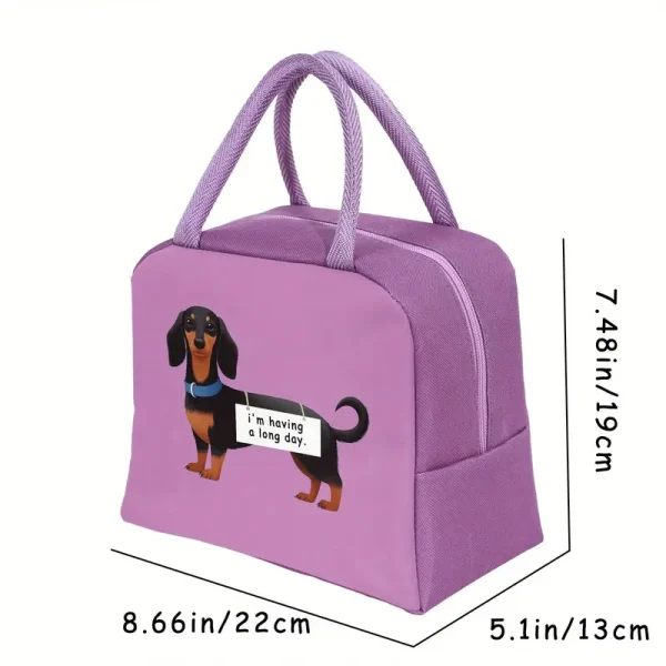 Dachshund Insulated Lunch Bag 2 (ILB2) - Image 2