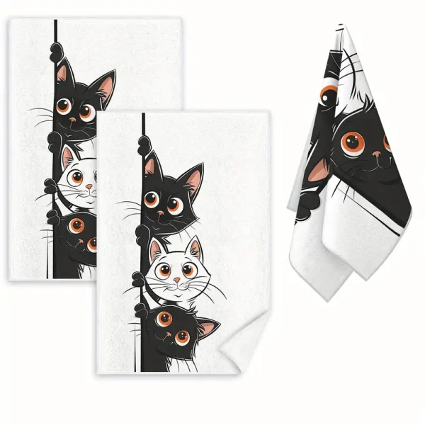 Cat Cartoon Kitchen Towel (CTOW2)