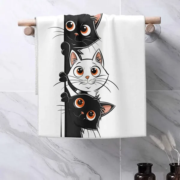 Cat Cartoon Kitchen Towel (CTOW2) - Image 2