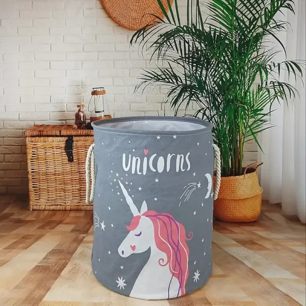 Unicorn Print Storage Basket 3 (USB1) - Image 4