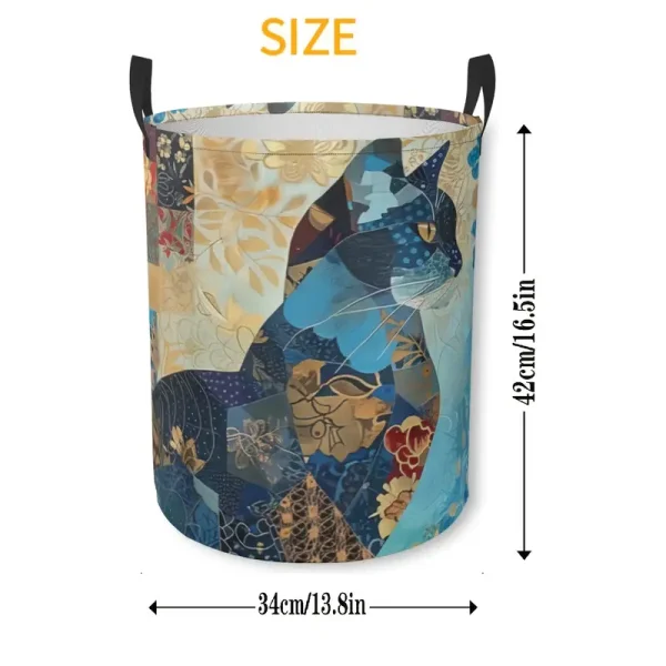 Cat Print Storage Basket 6 (CSB2) - Image 2