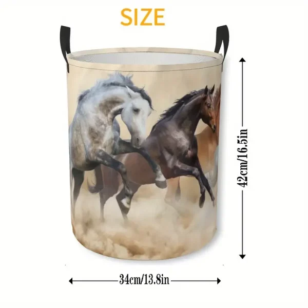 Horse Print Storage Basket 1 (HSB1) - Image 4