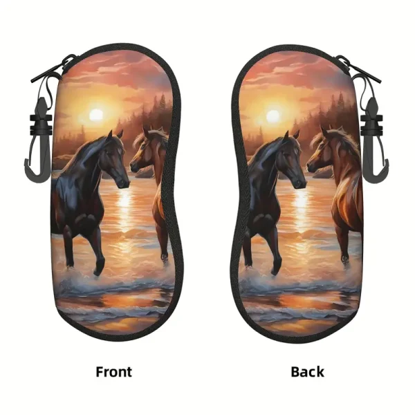 Horse Print Glasses Case (HGC1) - Image 2