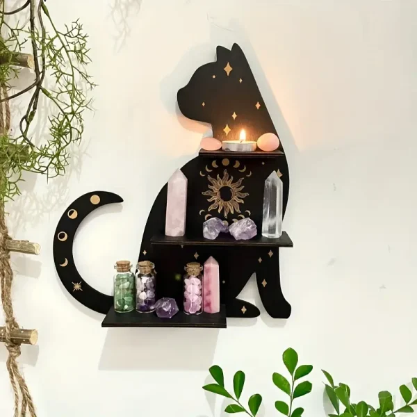 Black Cat Wall Shelf 1 (CWS1)