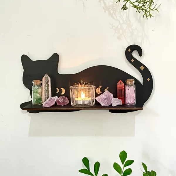 Black Cat Wall Shelf 3 (CWS3)