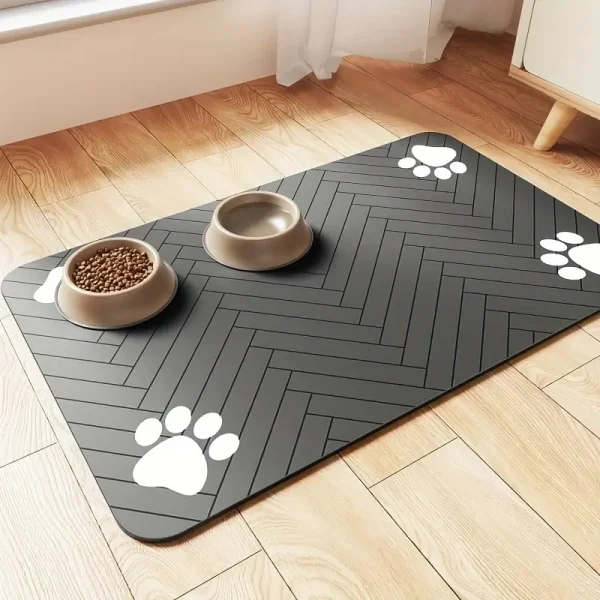 Diatomaceous Earth Pet Feeding Mat for Dogs & Cats